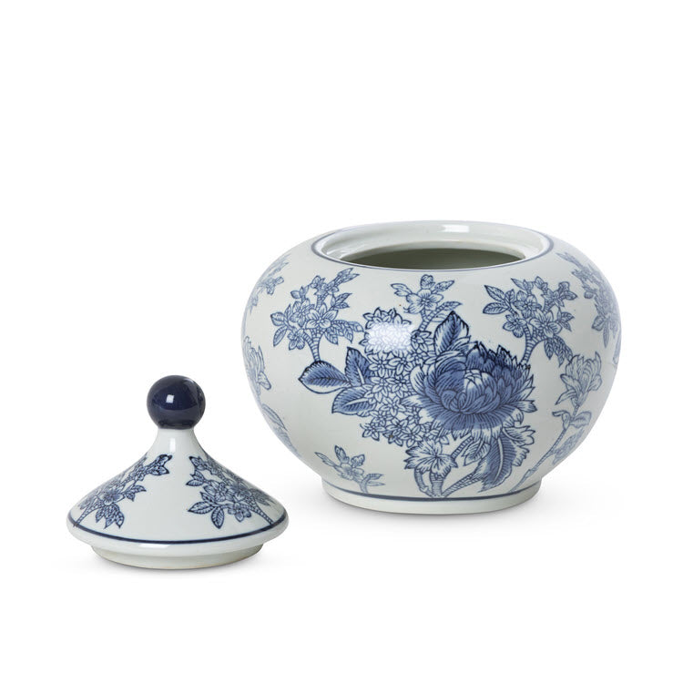 Chinoiserie Porcelain Lidded Jasmine Jar