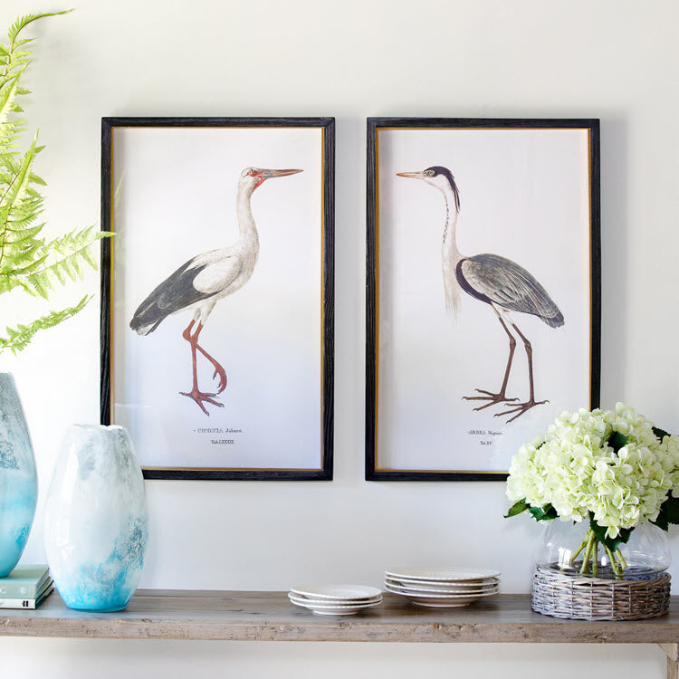 Coastal Heron Framed Prints Set/2