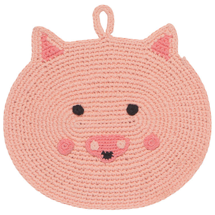 Penny Pig Crochet Trivet