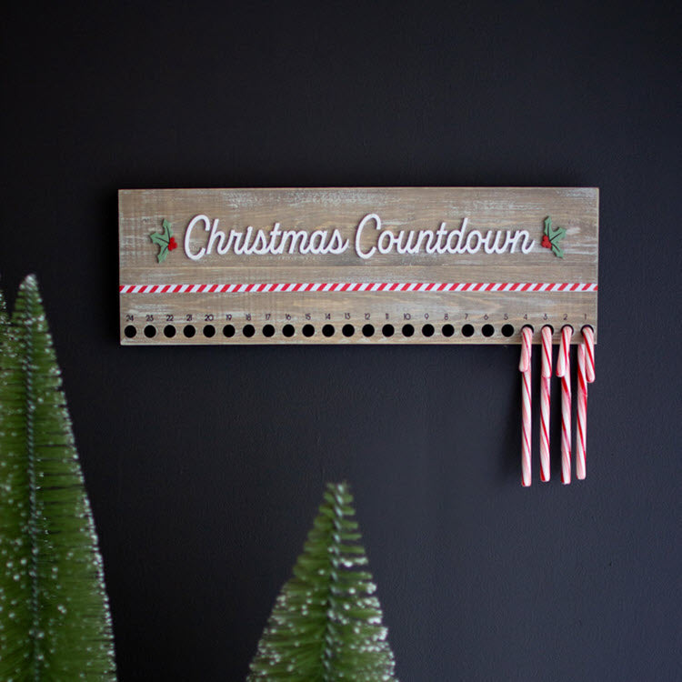 Countdown To Christmas Candy Cane Holder Box/2