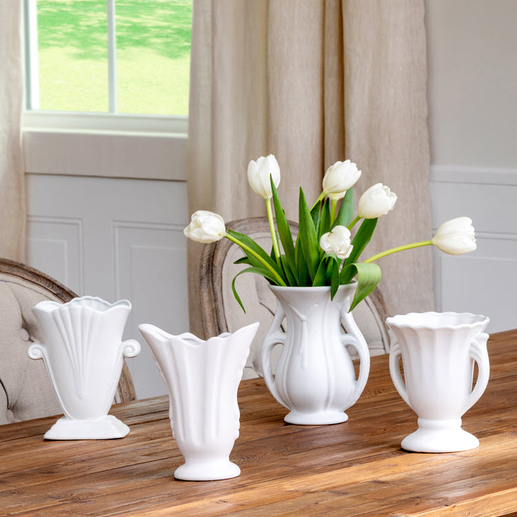 Vintage-Style Flower Vase Collection Set/4