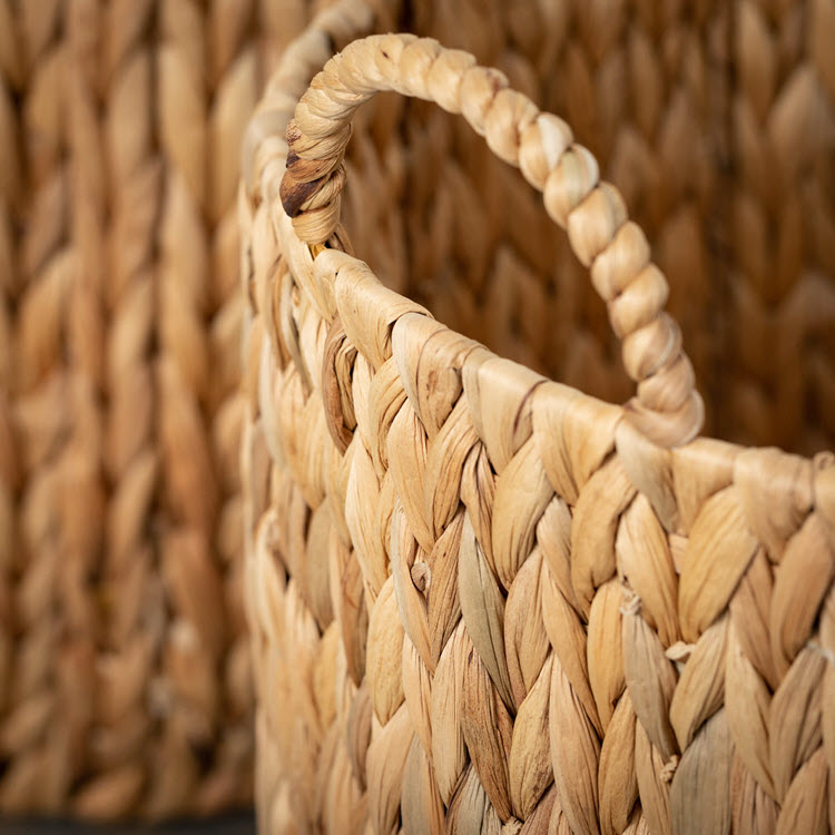 Handcrafted Fiber Baskets Set/2