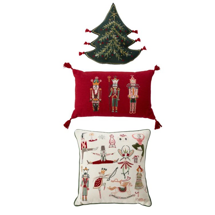 Nutcracker's Waltz Tree Pillow