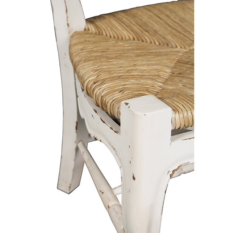 French Ladderback Side Chair Chalk White Set/4