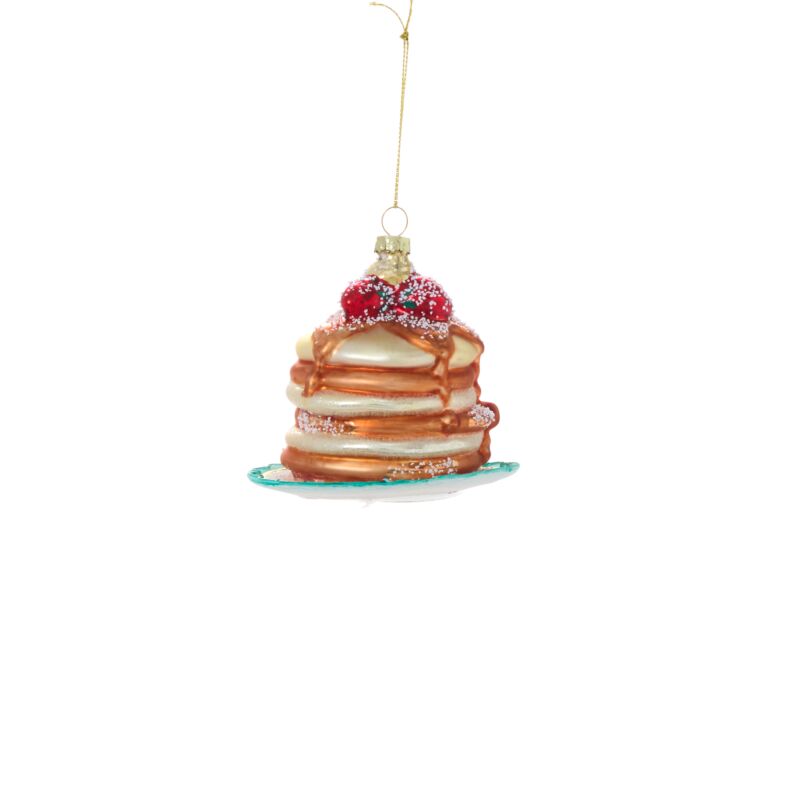 Dessert First Pancake Ornaments Set/6
