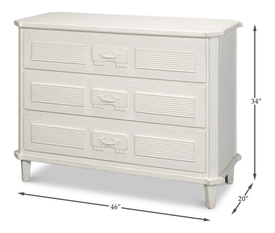 Altus Commode Chest Antique White