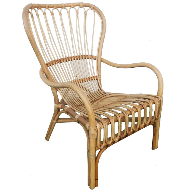 Rattan Arm Chair Natural Set/2