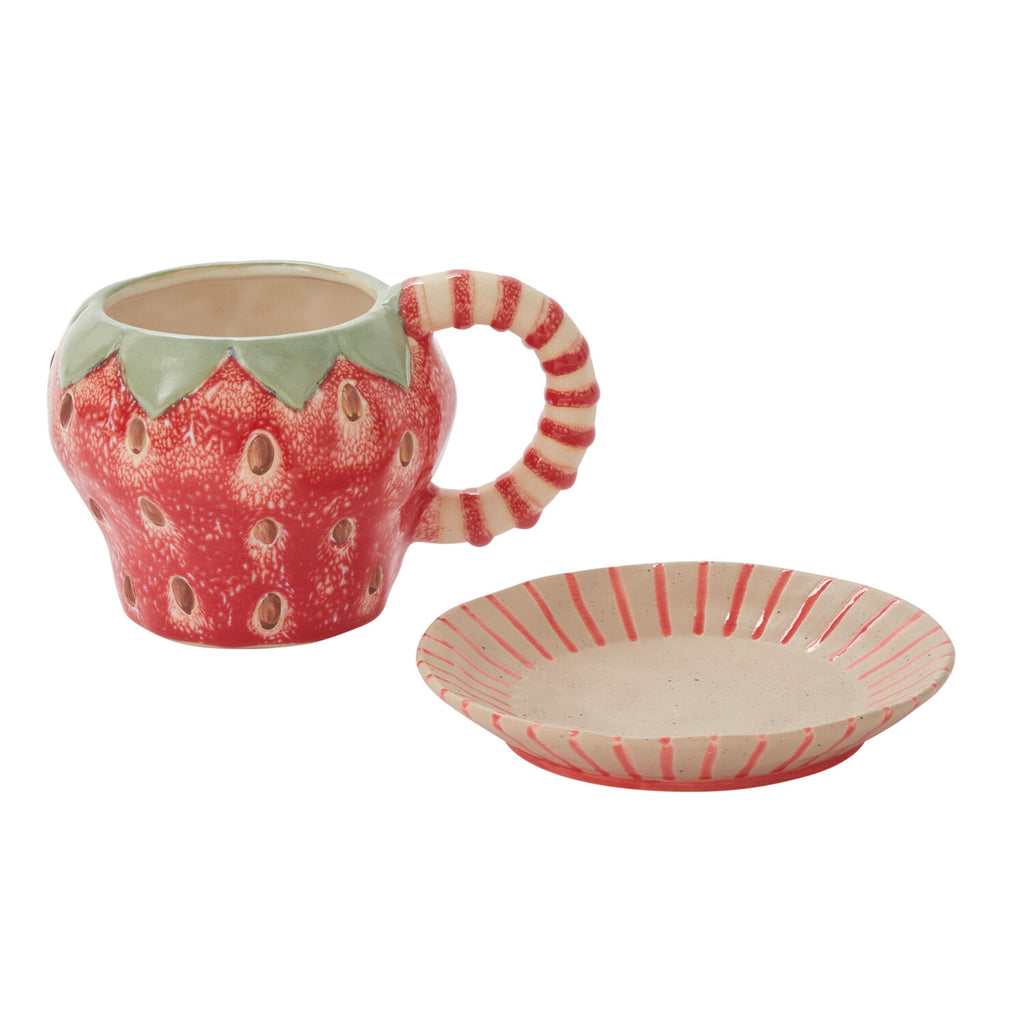 Fresh Fruit Mug with Saucer