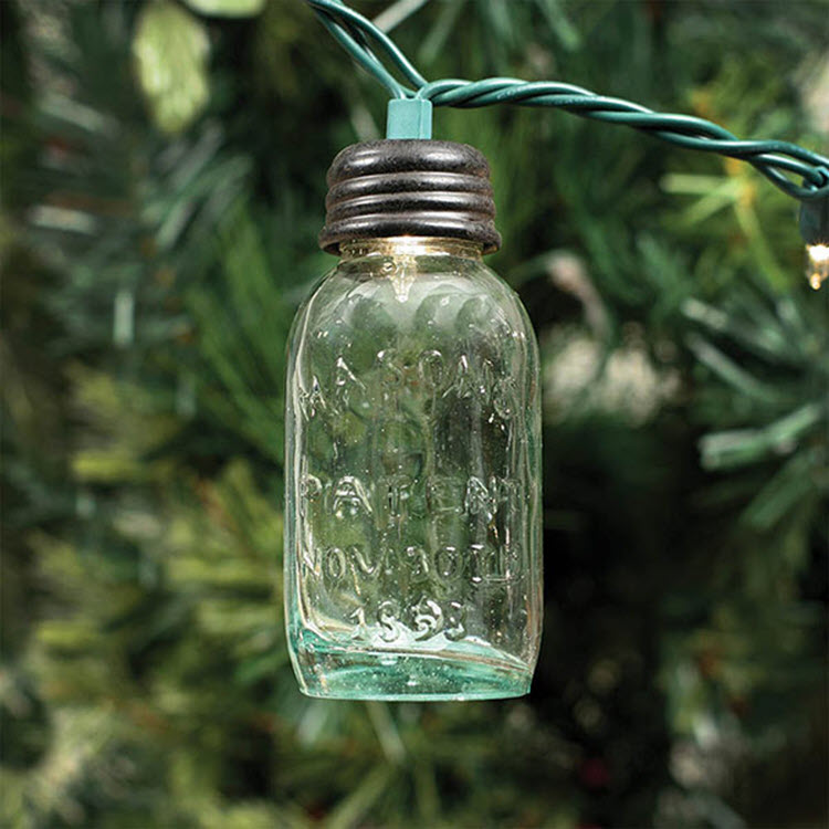 Glass Mason Jar Ornament Box/12