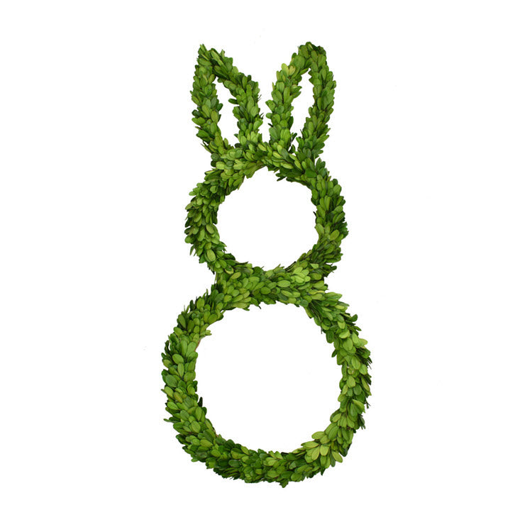 Preserved Boxwood Rabbit 25"