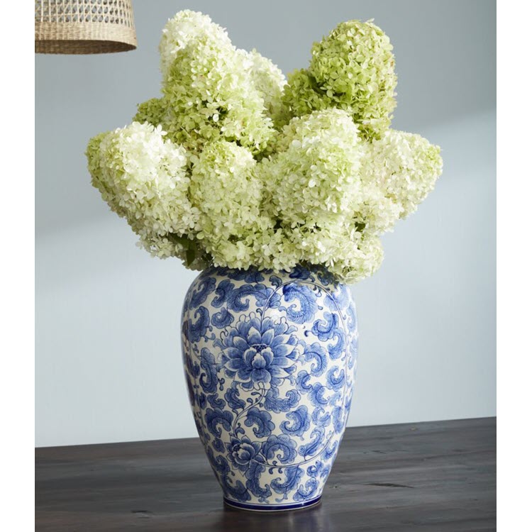 Elodie Chinoiserie Vase Blue 18.5"