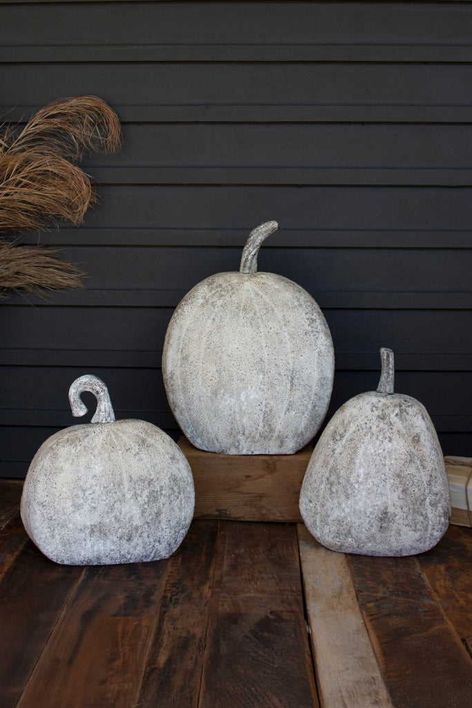 Rustic Metal Pumpkins Set/3