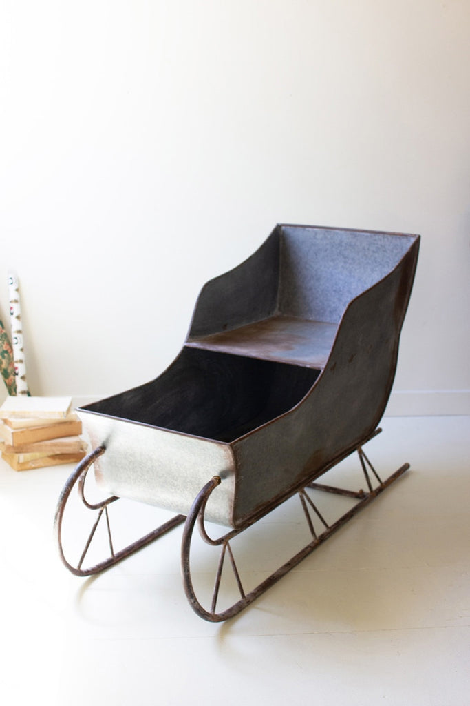 Rustic Metal Christmas Sled