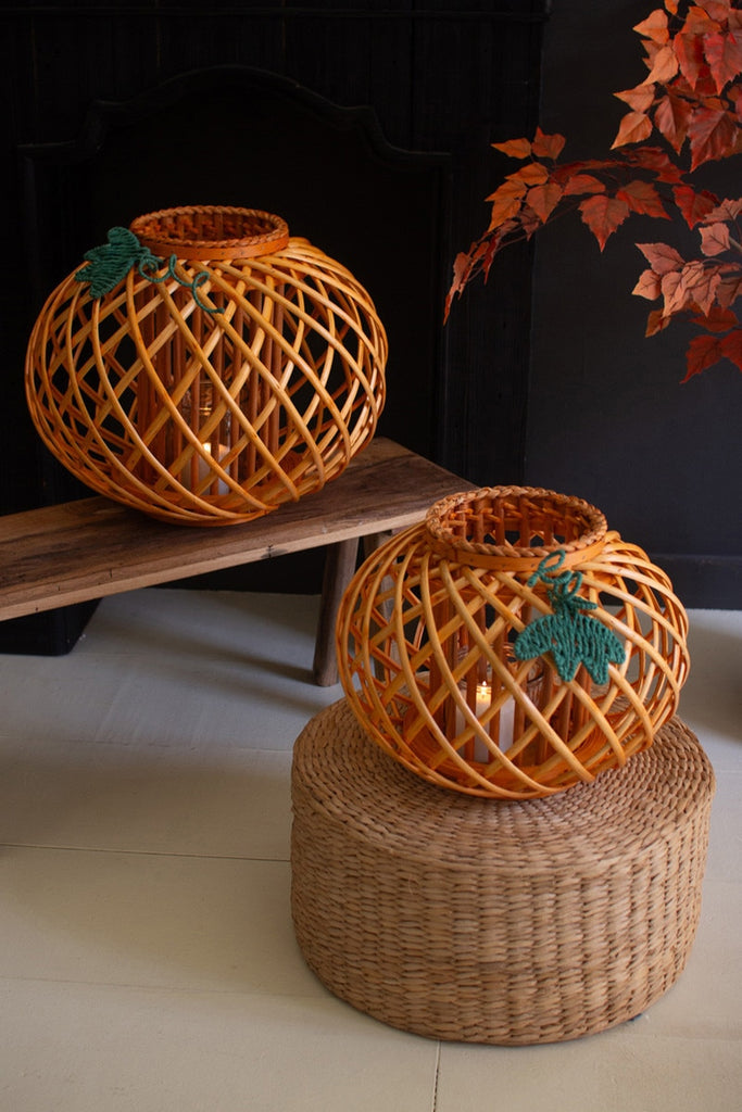 Willow Pumpkin Lanterns Set/2
