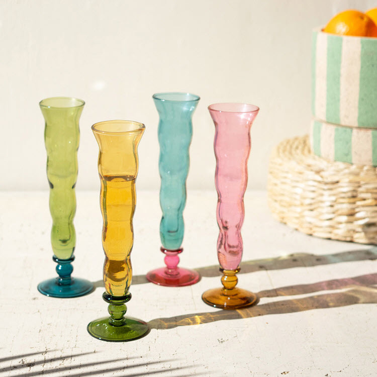 Trumpet Champagne Glasses Set/4