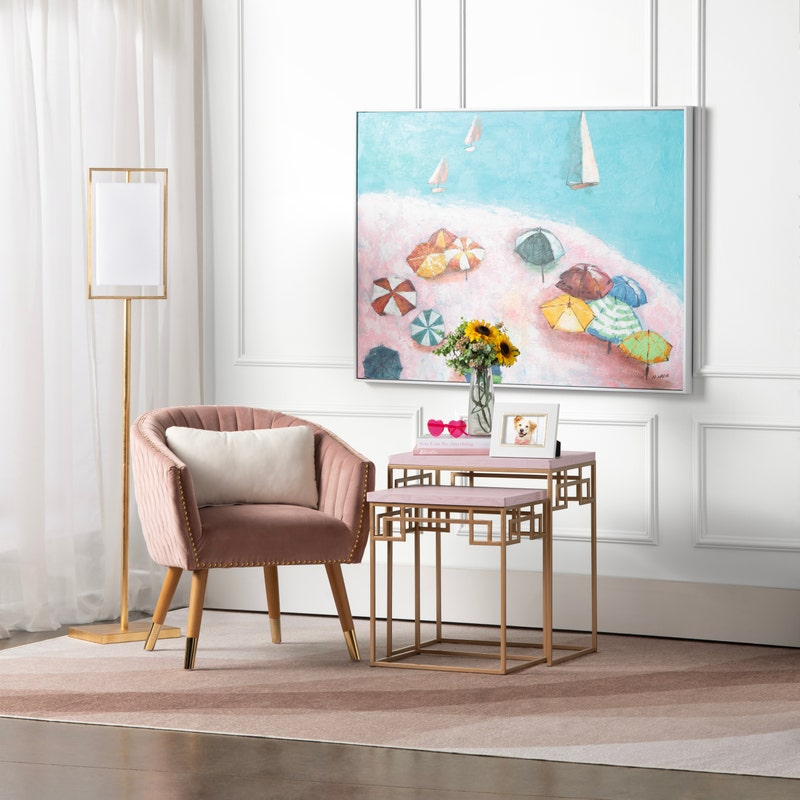 Pinkscapes Framed Canvas