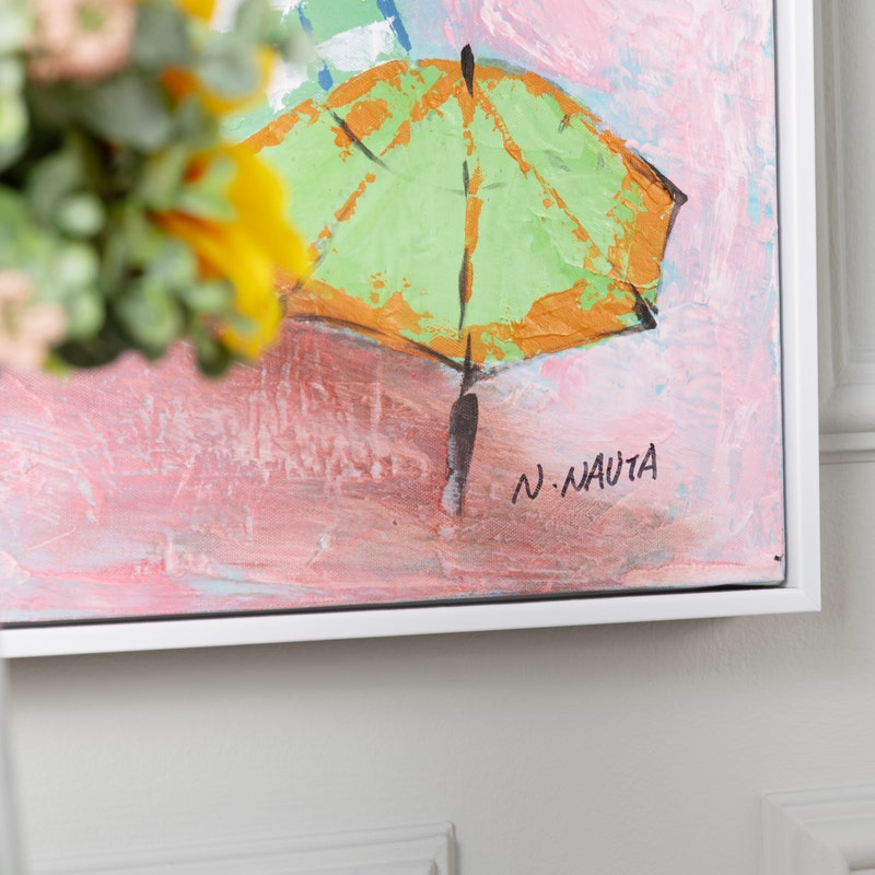Pinkscapes Framed Canvas