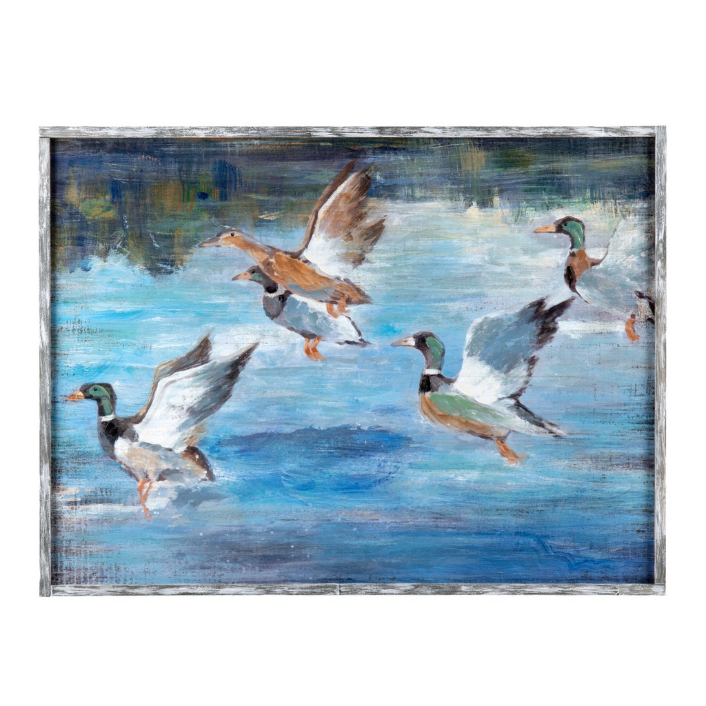 Up and Away Framed Painting on Wood