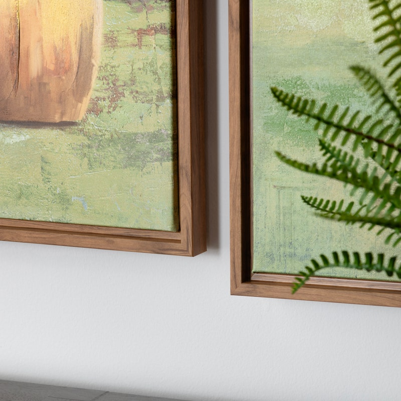 Hay Rolls Framed Canvases Set/2