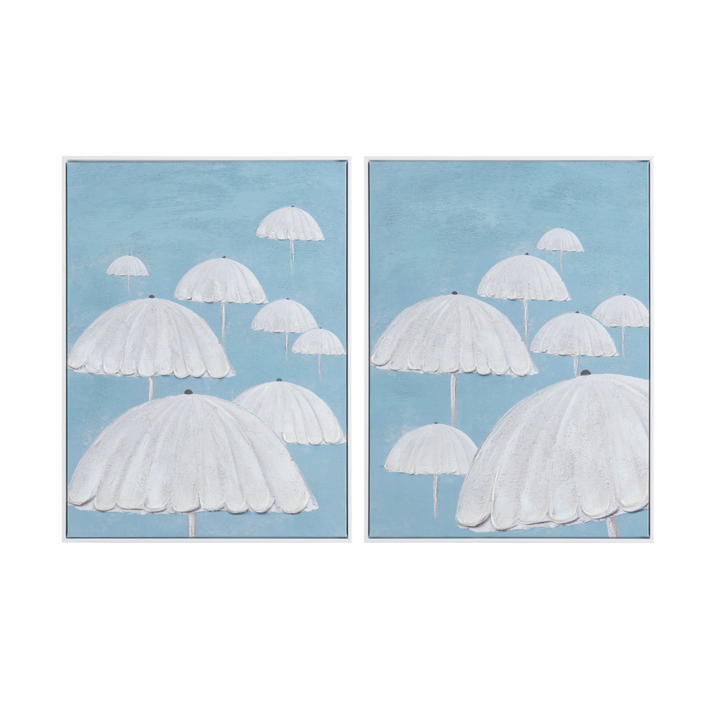 Turquoise Skies Framed Canvases Set/2