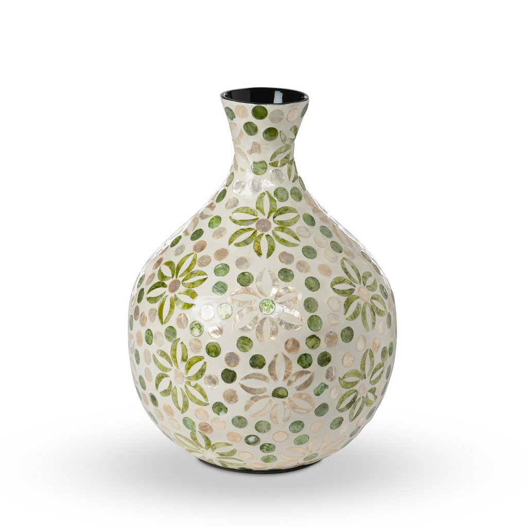 Capraia Coast Floral Vessel,  Capiz
