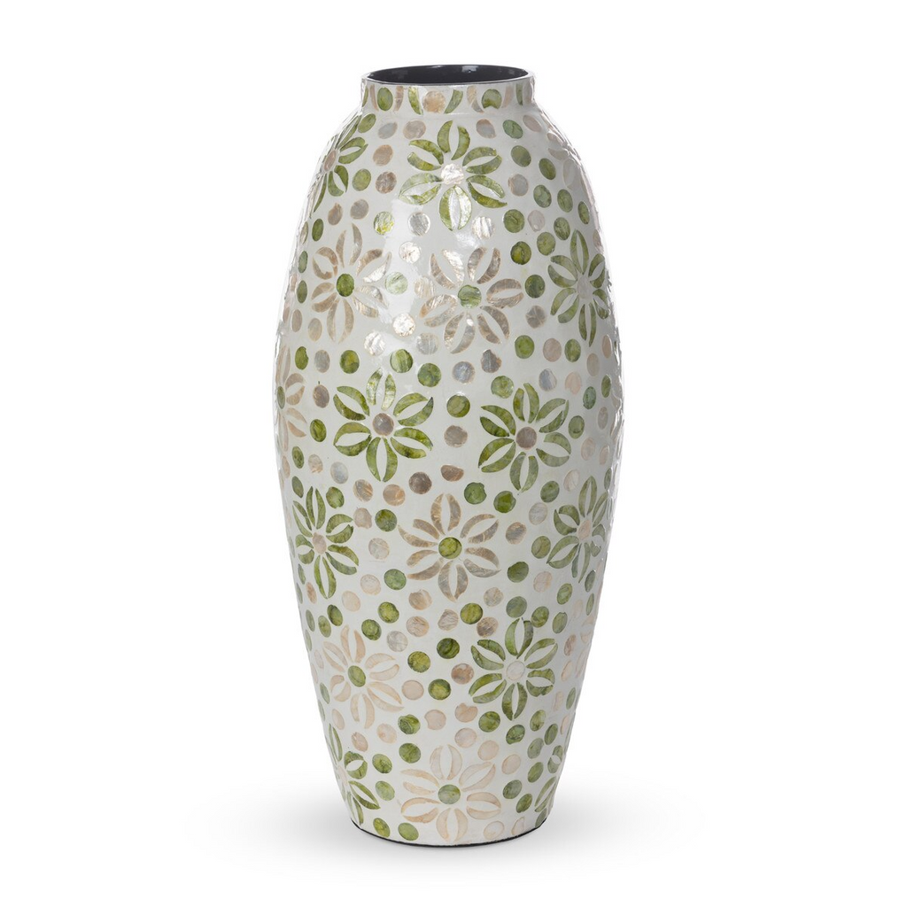 Capraia Coast Large Floral Vase,  Capiz