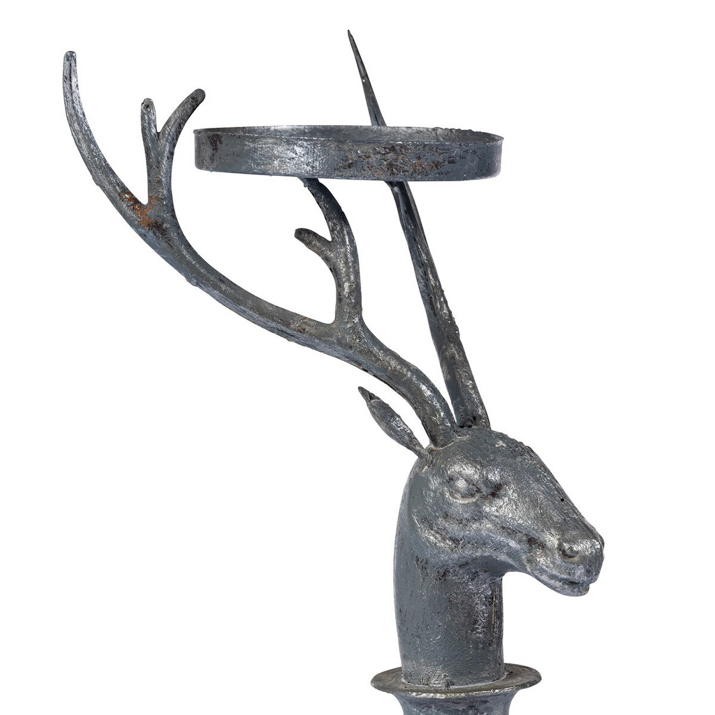 Rustic Deer Candle Holder Large