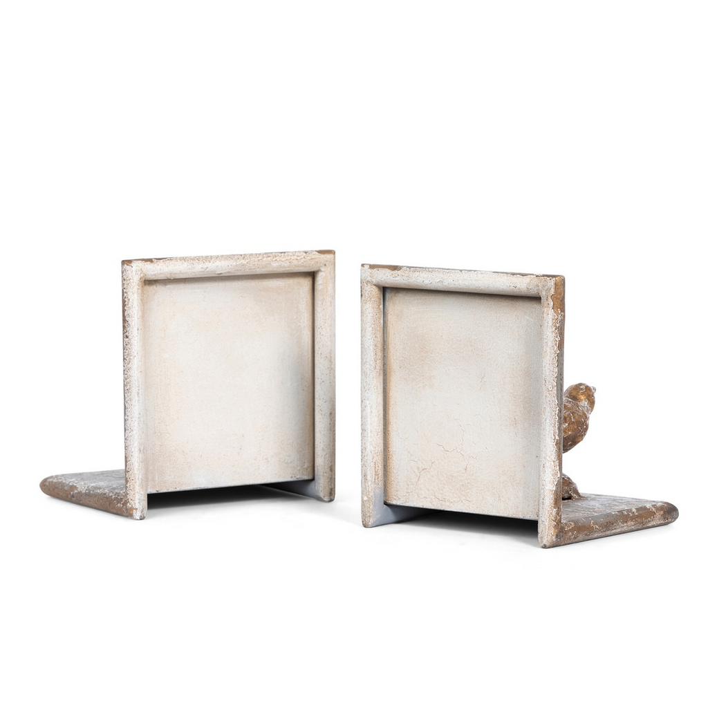 Bird Duet Iron Bookends Set/2