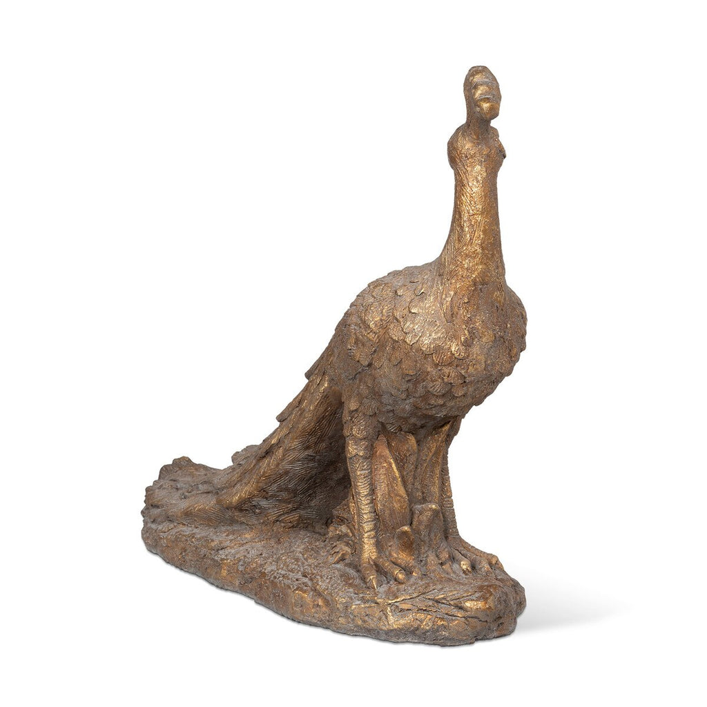 Cameo Peafowl Statue