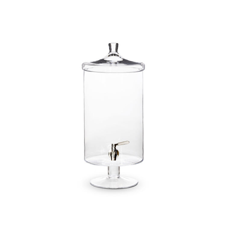 Sleek Crystal Beverage Dispenser 8qt