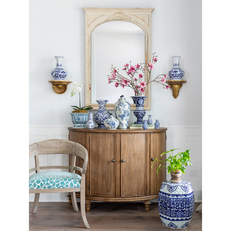 Chinoiserie Porcelain Bud Vase Set/2