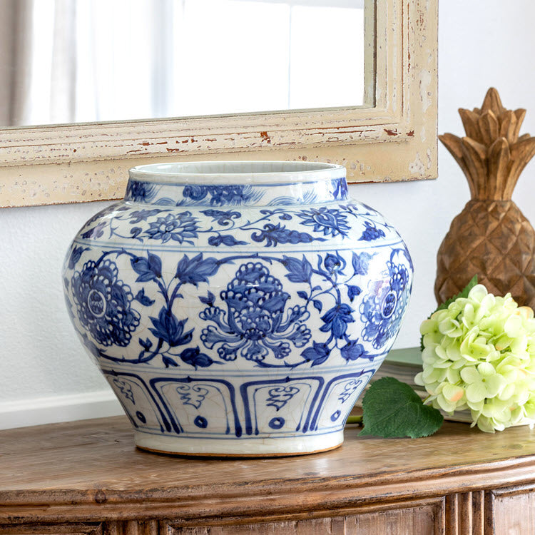 Chinoiserie Ginger Jar Vase