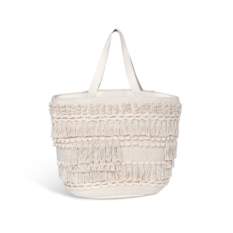 Marlo Fringe Cotton Basket