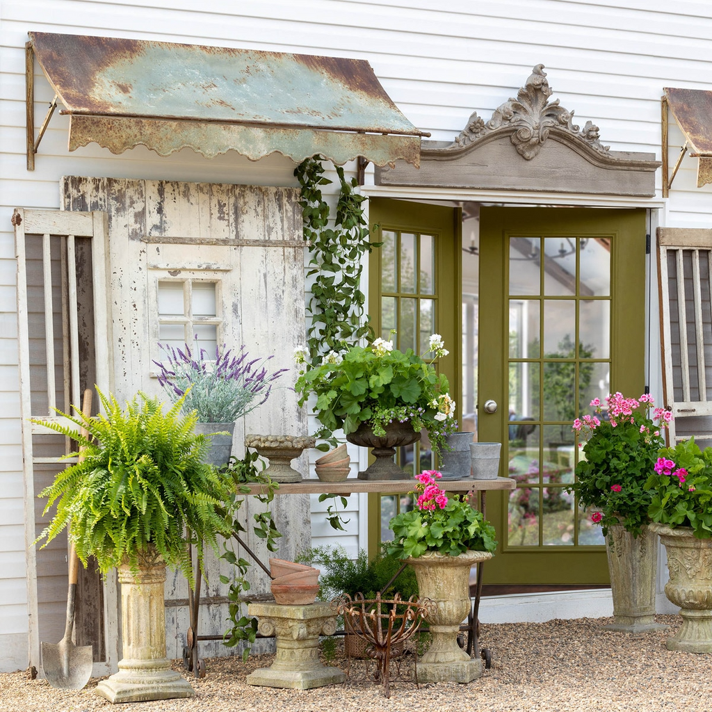 Aged Metal Awning