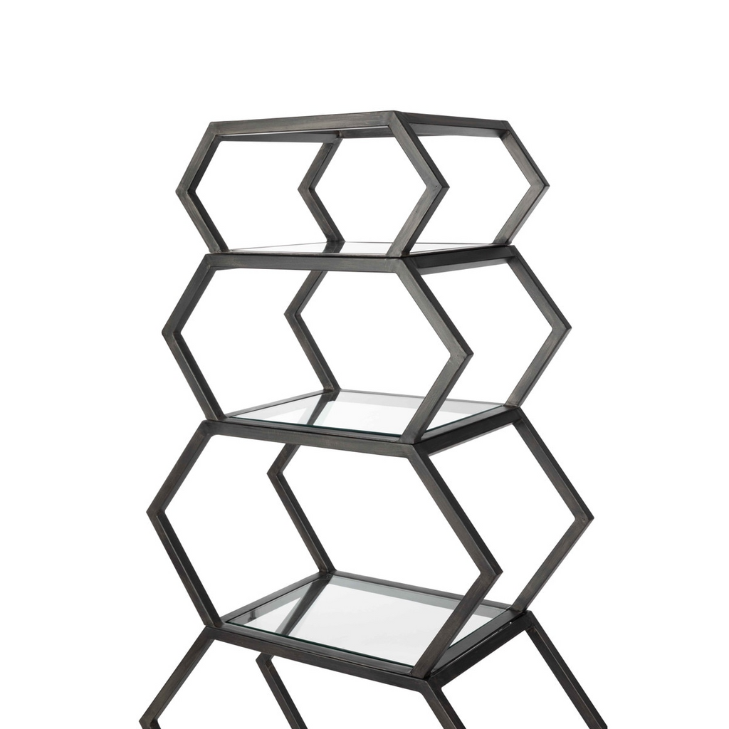 Iron Geometric Etagere