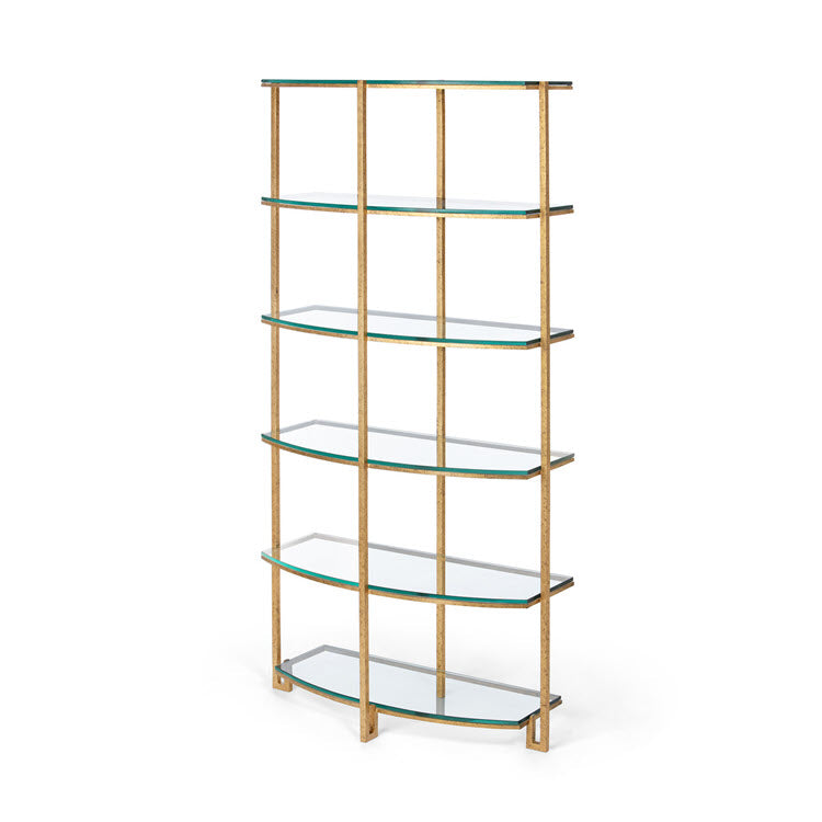 Naomi Iron and Glass Etagere