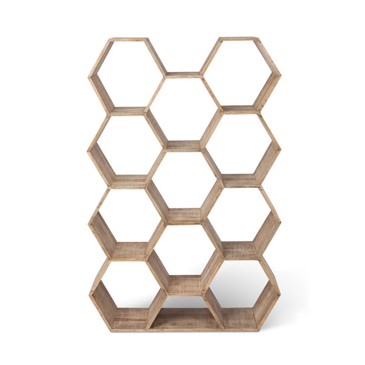 Honeycomb Wooden Etagere