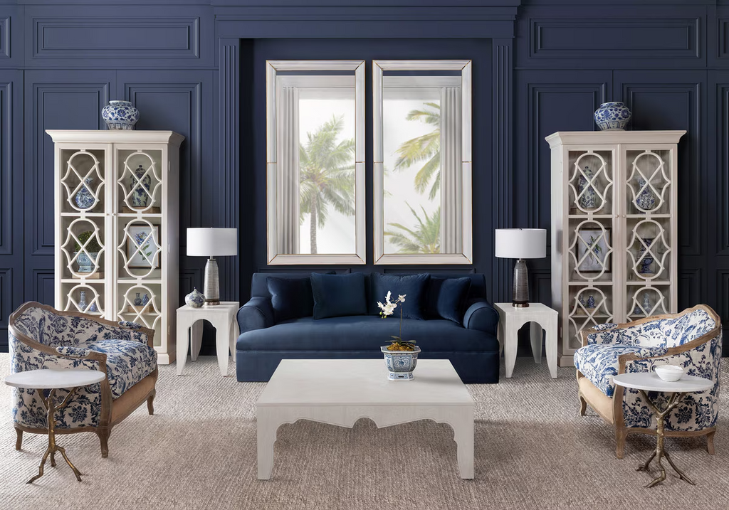 Bluebird Toile Settee