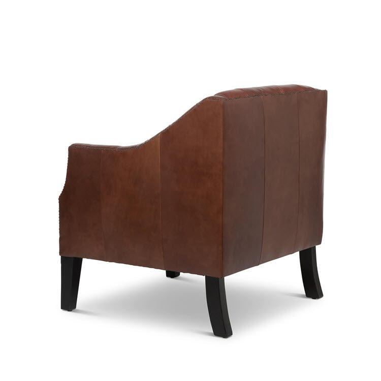 Mahogany Leather Library Chair Cordovan