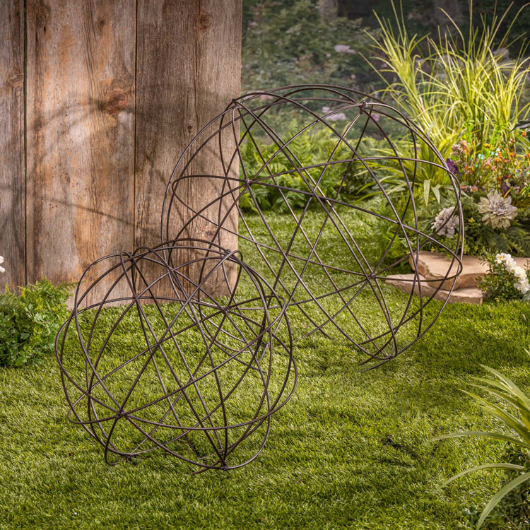 Wire Garden Spheres Set/4