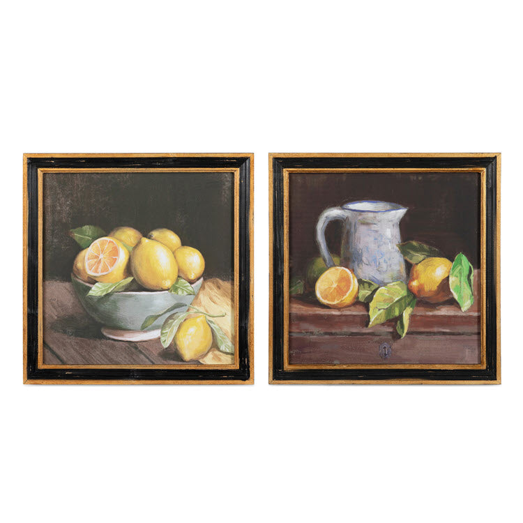 Citrus Fruit Still Life Framed Prints Set/2