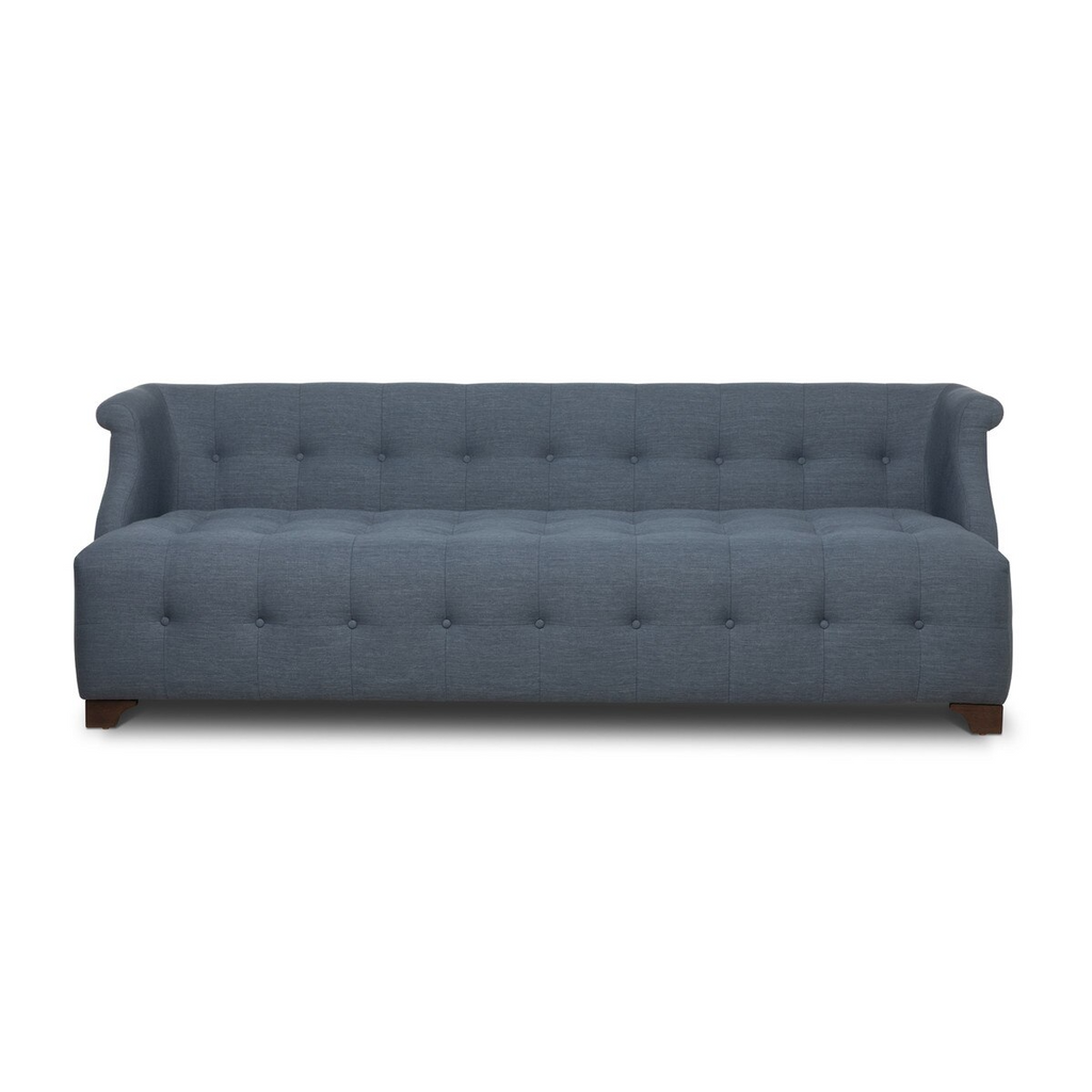 Scroll Arm Sofa Heathered Navy