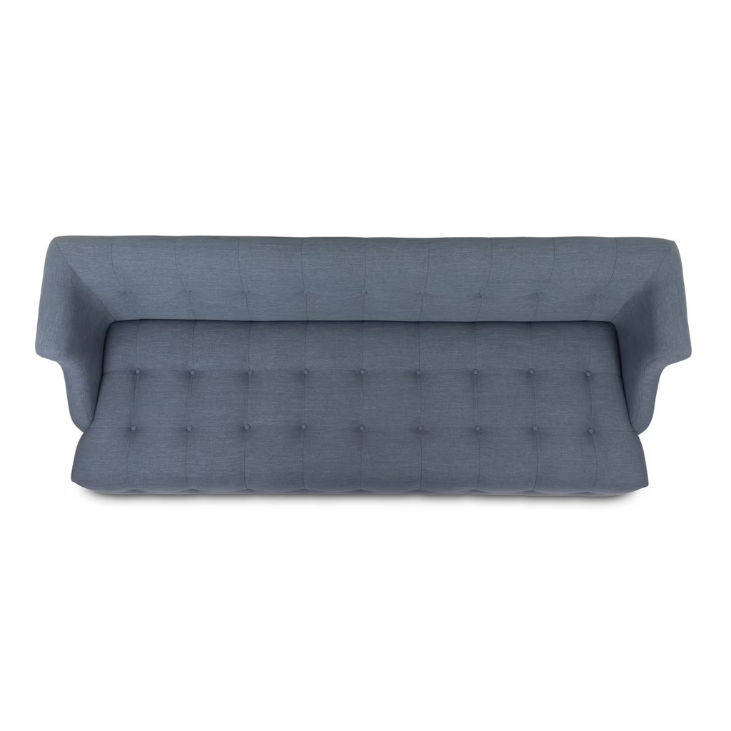 Scroll Arm Sofa Heathered Navy
