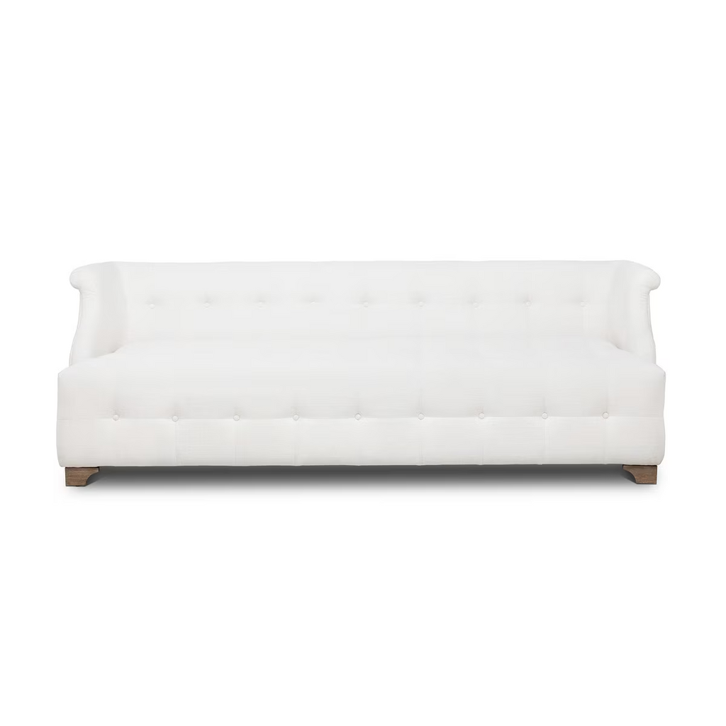 Scroll Arm Sofa Ivory