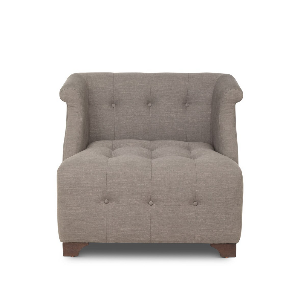 Scroll Arm Occcasional Chair Mocha