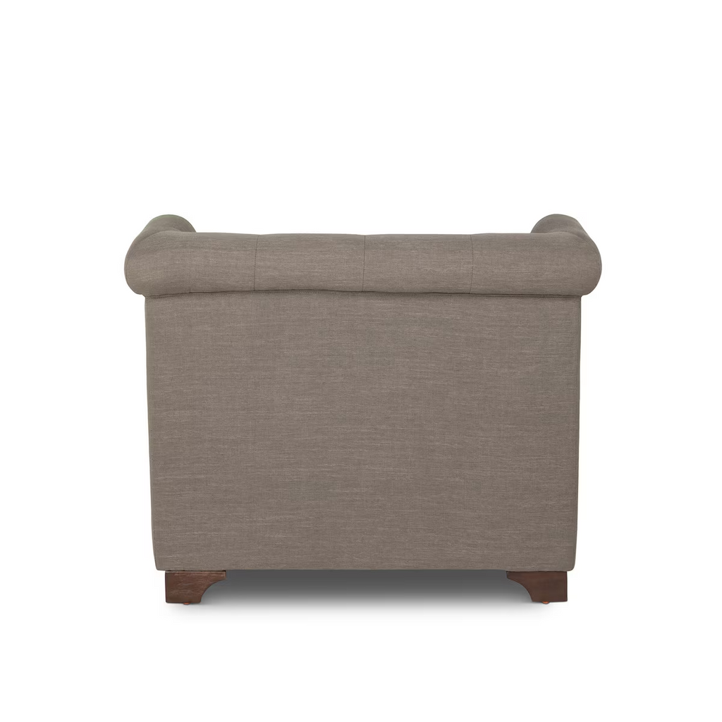 Scroll Arm Occcasional Chair Mocha