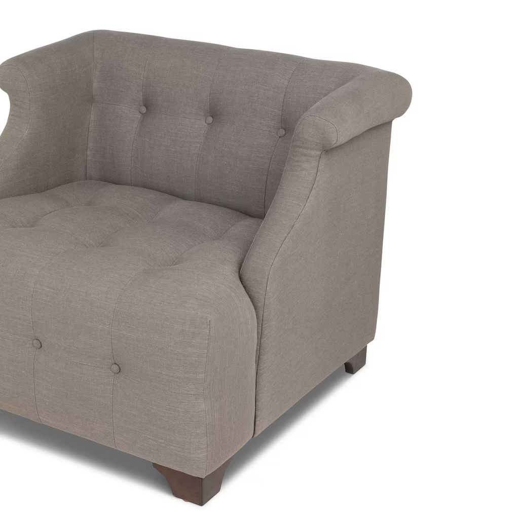 Scroll Arm Occcasional Chair Mocha