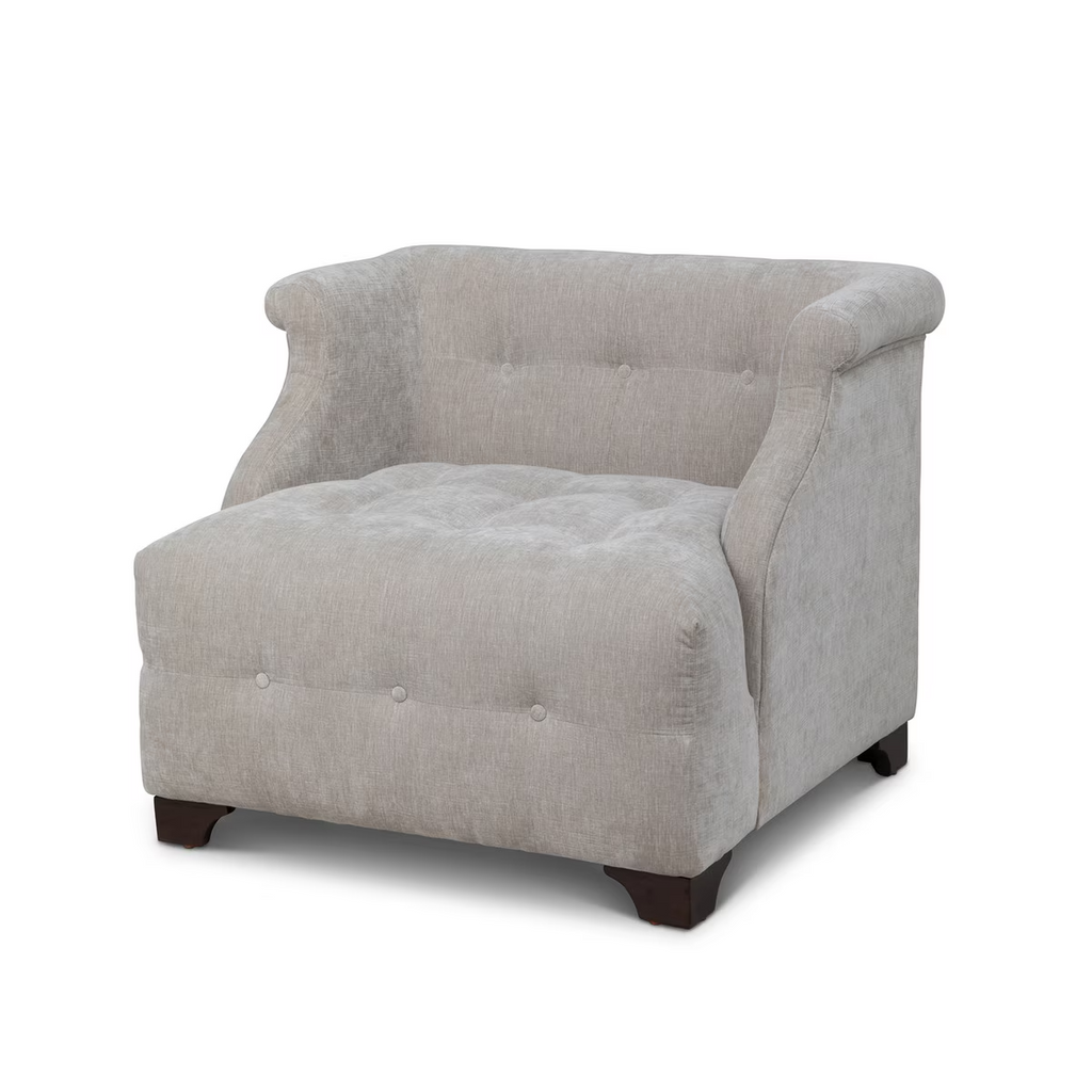 Scroll Arm Occcasional Chair Putty
