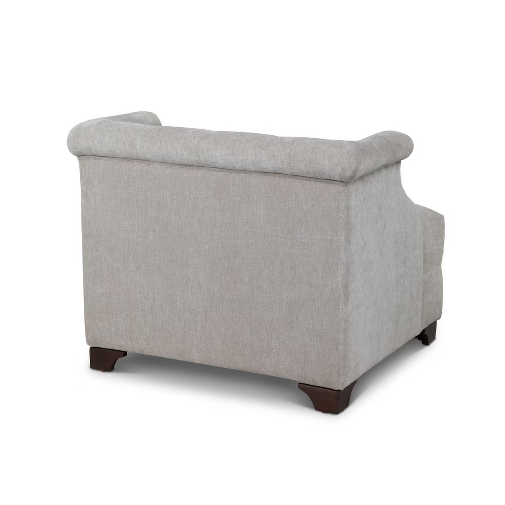 Scroll Arm Occcasional Chair Putty