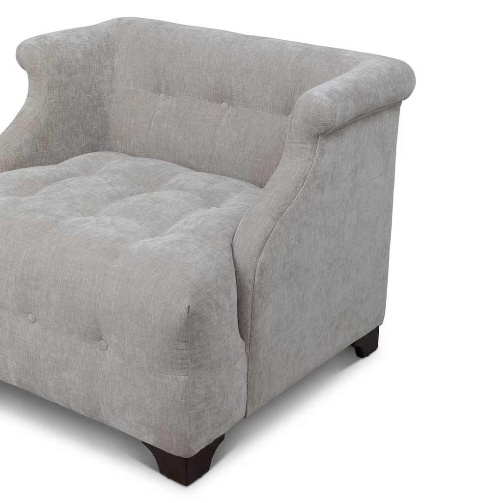 Scroll Arm Occcasional Chair Putty